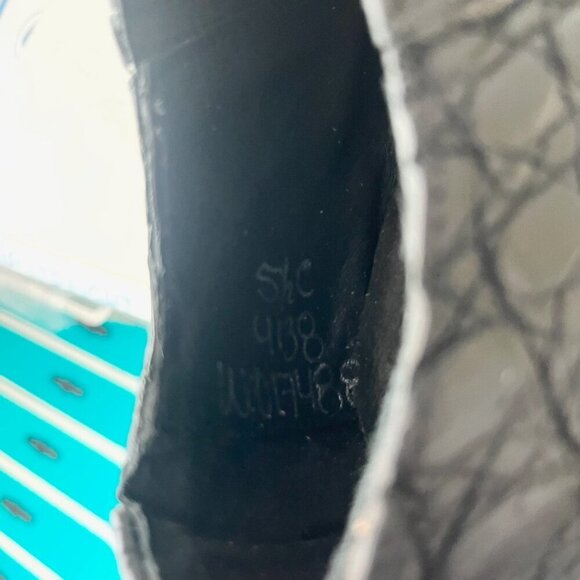 Rod Patrick Womens Pull on Shoes 5.5C Black Caiman Western Loafers Pointed Toe - Picture 9 of 9